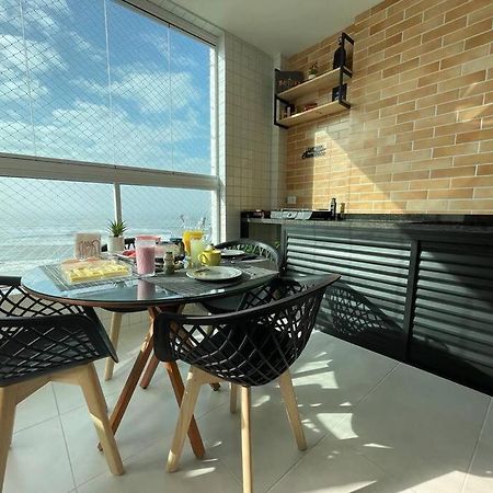 Ap Frente Mar Com Ar-Condicionado E Varanda Gourmet Mongagua Exterior photo